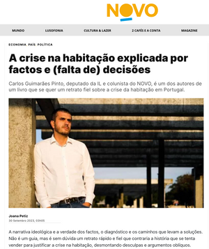 "A crise na habitação explicada por factos e (falta de ) decisões" | Jornal NOVO