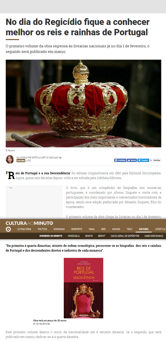 No dia do regicídio fique a conhecer os reis e rainhas de Portugal (Notícias ao Minuto)