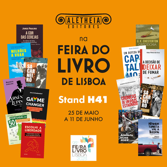 Alêtheia no stand H41 na Feira do Livro de Lisboa 2023